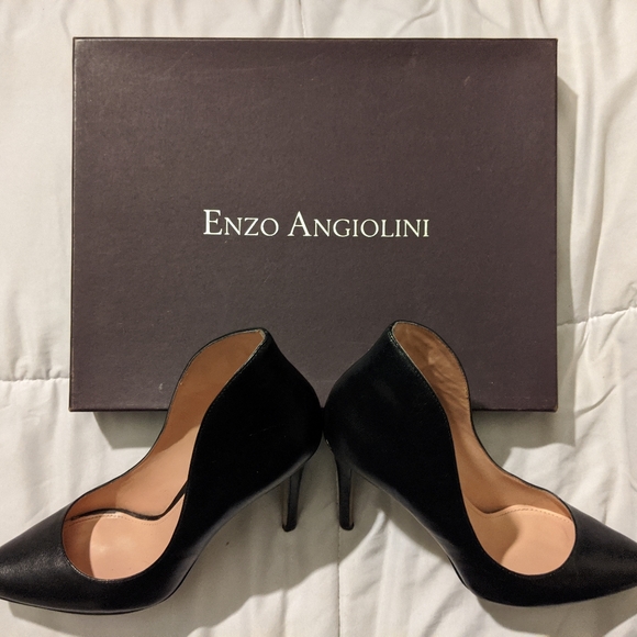 Elegant black leather heels from Enzo Angiolini - Picture 3 of 8